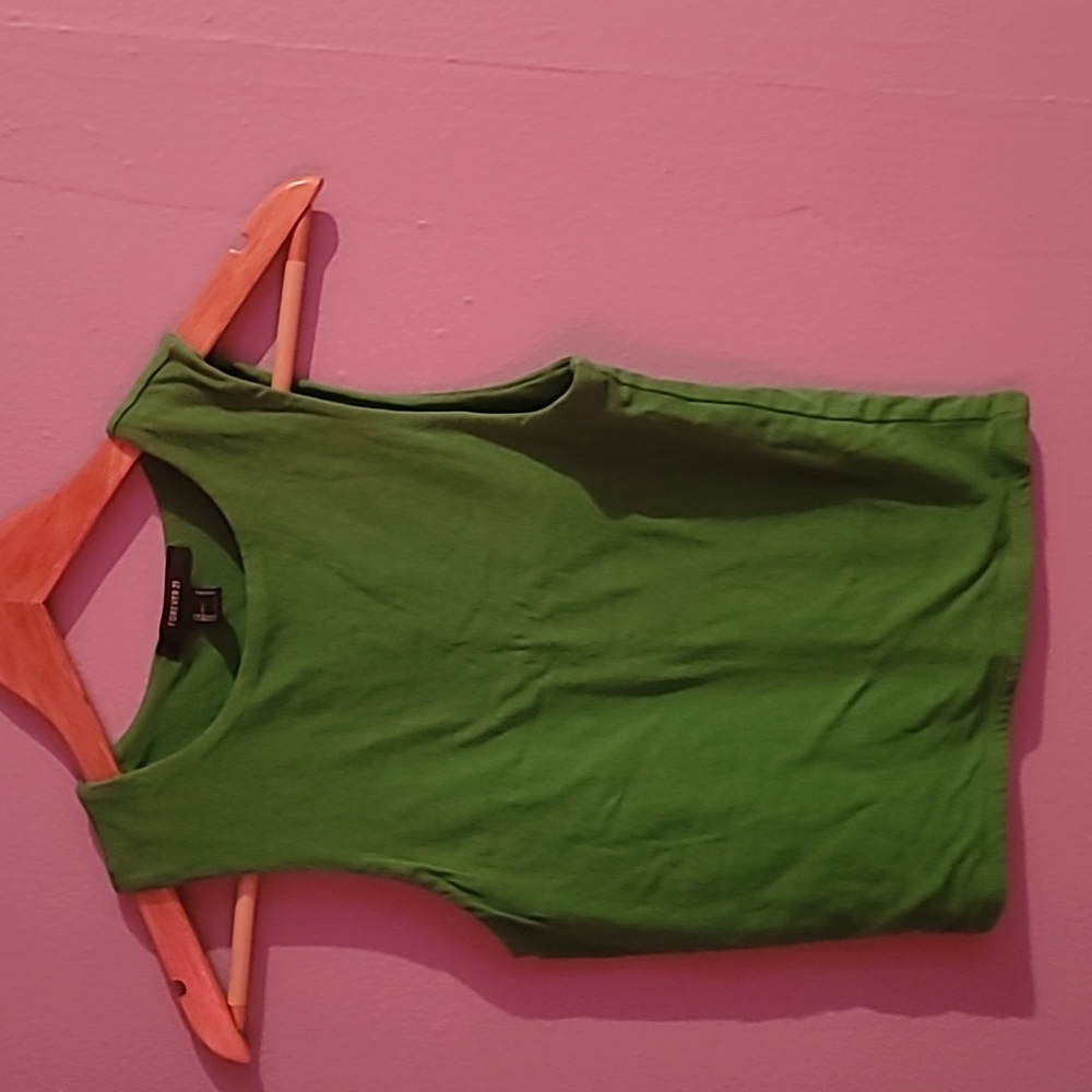 Forever 21 Vibrant Green Tank Top